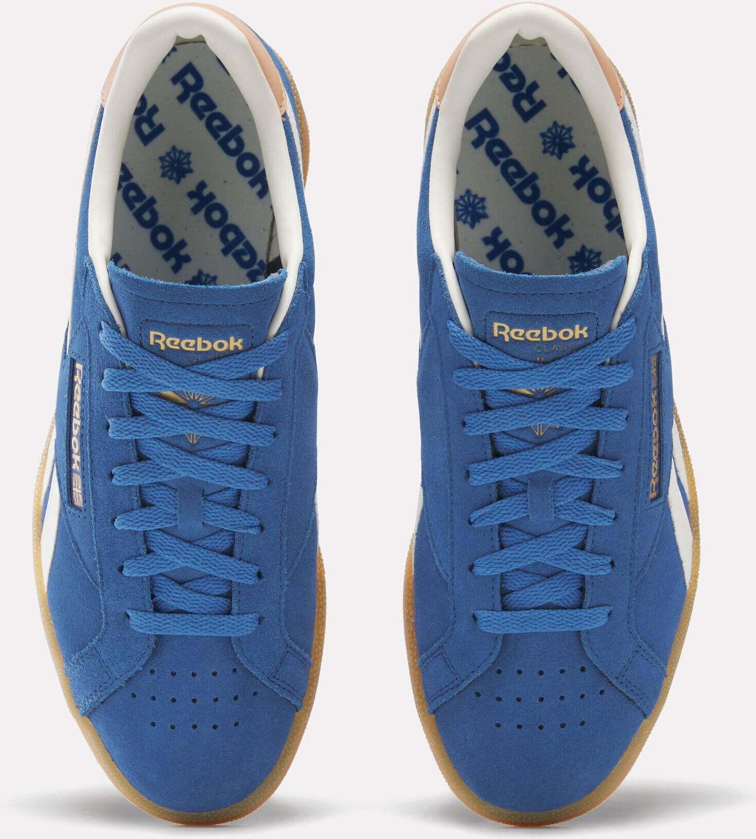 Sneaker REEBOK CLASSIC "CLUB C GROUNDS UK", Damen, Gr. 41, blau (twilightblau, clay, chalk), Leder, Synthetik, Schuhe Sneaker twilightblau, clay, chalk 41