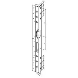 Assa Abloy Sicherh.-Winkelschließbl.312 L.500mm S.3mm VA ma DIN R
