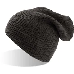 Atlantis Unisex Strickmütze Beanie BRAD black melange one size