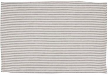 Saro Lifestyle Classic Stripe Linen Blend Placemats (Set of 4) - Farmhouse Placemats for Everyday Dining and Casual Entertaining