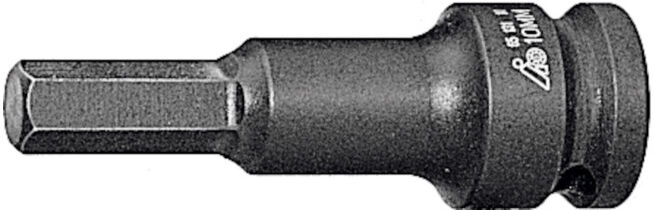 HOLEX Douille tournevis IMPACT, 6 pans, 1/2 pouce 6 mm (651310 6)