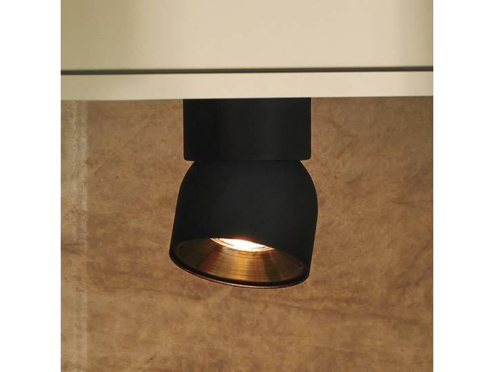 Pitcher Downlight, schwarz/messing, 1-flg, Metall - Nordlux - Wohnzimmer - Modern - Mit Abstand