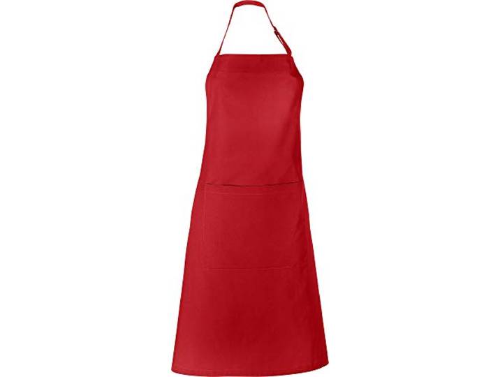 REDBEST Koch-Schürze, Küchenschürze Seattle, 100% Baumwolle - verstellbare Halsschlaufe, große Aufsatztasche, Bindeband - glattes, robustes Gewebe (weitere Farben)