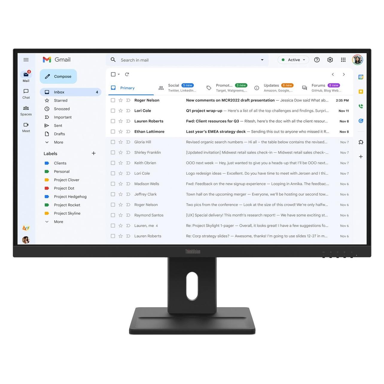 Lenovo ThinkVision E27-40 (1920 x 1080 Pixel, 27") (64BCMAT4CH)