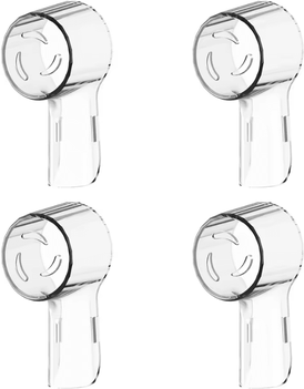 Inspire Essentials Toothbrush Head Covers For Oral B And IO Series Dustproof Cap Protectors clear 4 Pcs