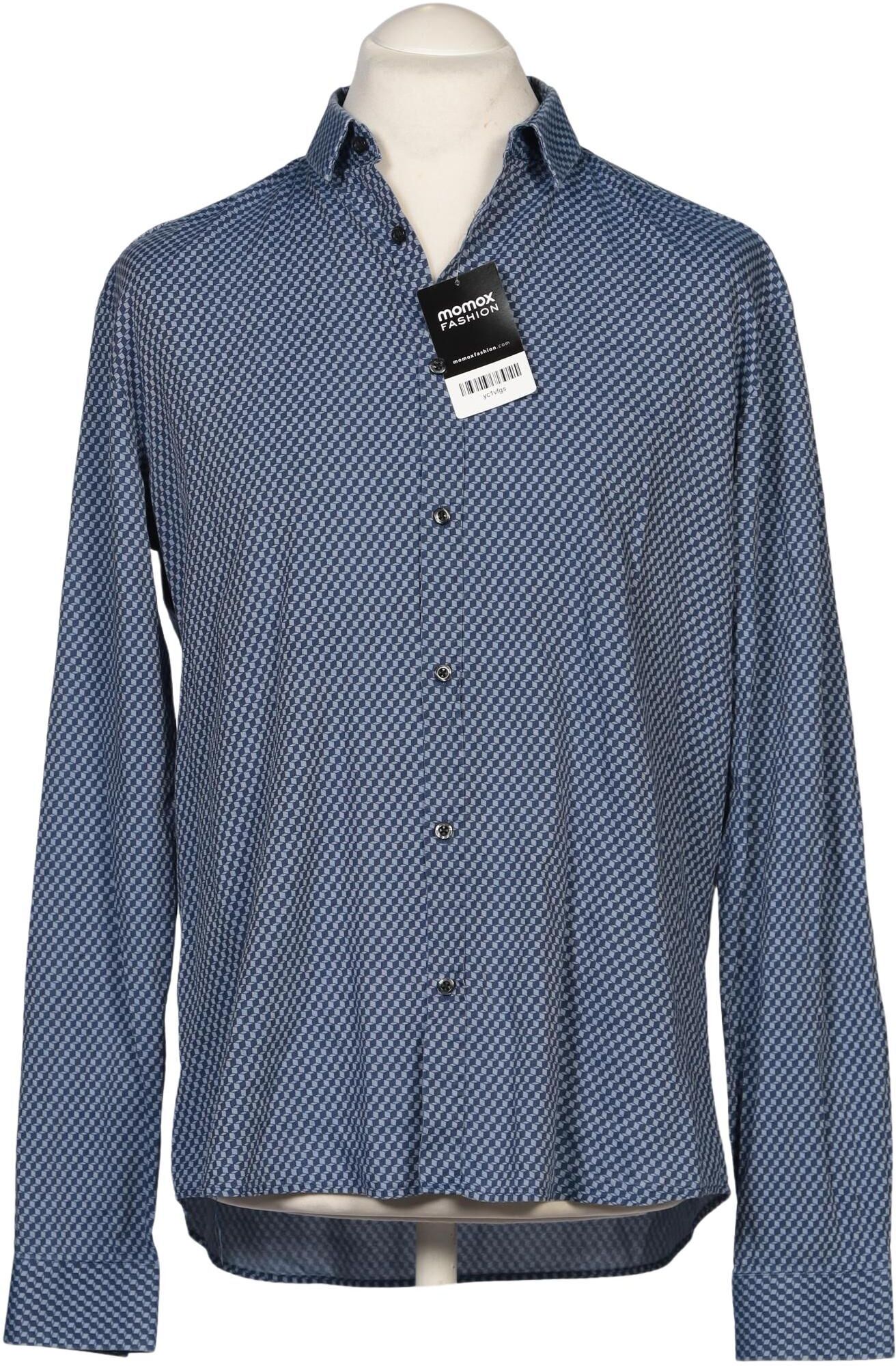 Hugo by Hugo Boss Herren Hemd, Blau, Gr. XL, Synthetik - Second Hand