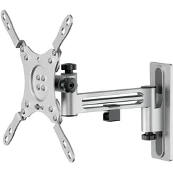 Goobay TV-Wandhalterung Caravan FULLMOTION M, Silber (Wand, 15 kg, 13" - 43"), TV Wandhalterung, Silber