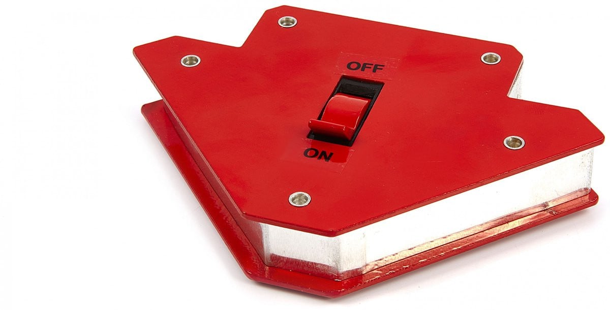 HBM Lasmagneet aan/uit model 2, rood, 11,3 x 11,7 cm