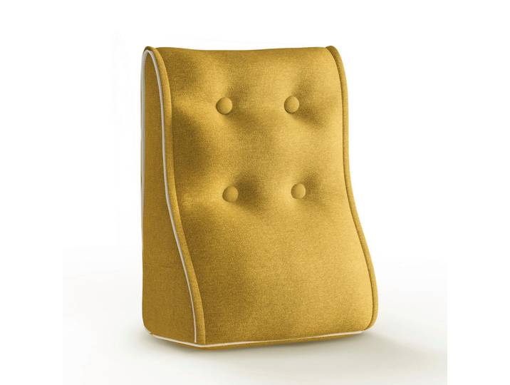 Vercart Rückenkissen Kopfteilkissen Polyesterleinen Gelb 40/22cm, Mode, 22x40 cm, Heimtextilien, Wohntextilien, Kissen, Rückenkissen