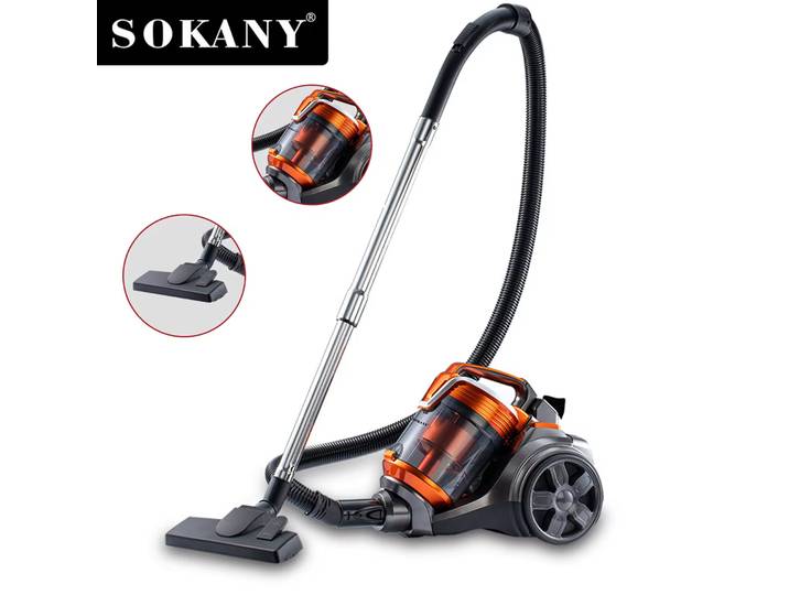 Aspirateur 3600W 15000PA avec filtre multi-cyclonique pour sols durs, tapis et poils d'animaux