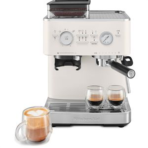 KitchenAid Espressomaschine 5KES6551EPL, mit Milchaufschäumer, 2,5 Liter, porzellan weiß