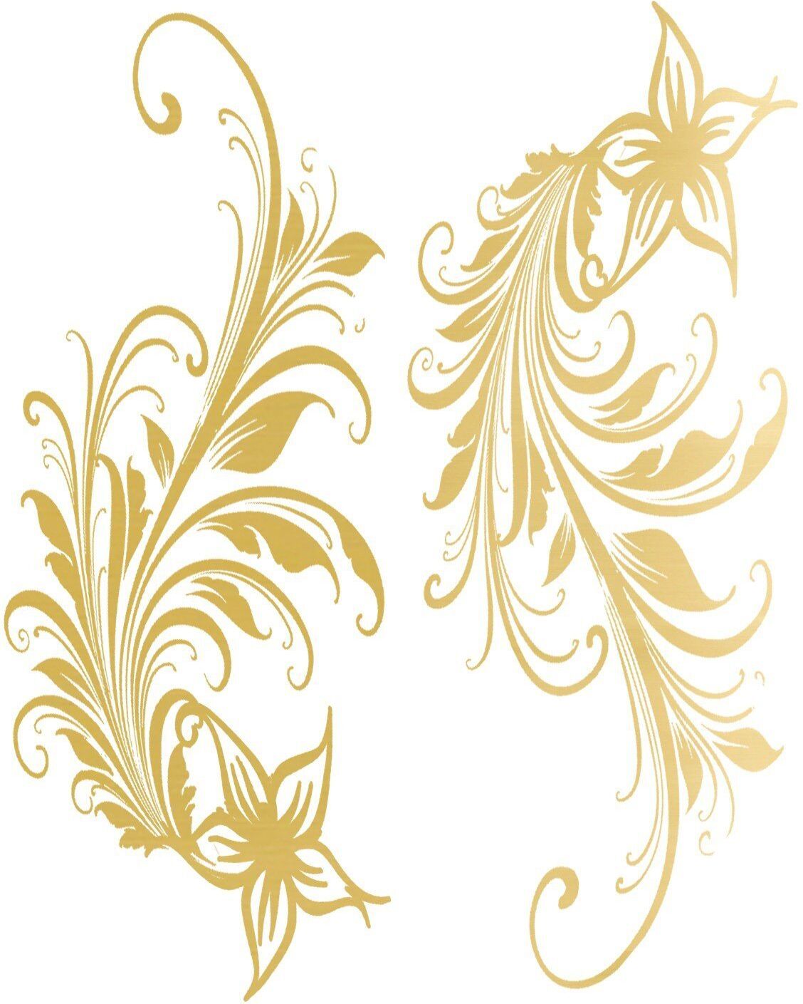 TEMPORARY TATTOO Tatouage éphémère - Effet or