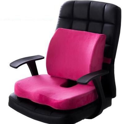 GlowBake Premium Pressure Relief Cushion Breathable Set Velvet Rose Red