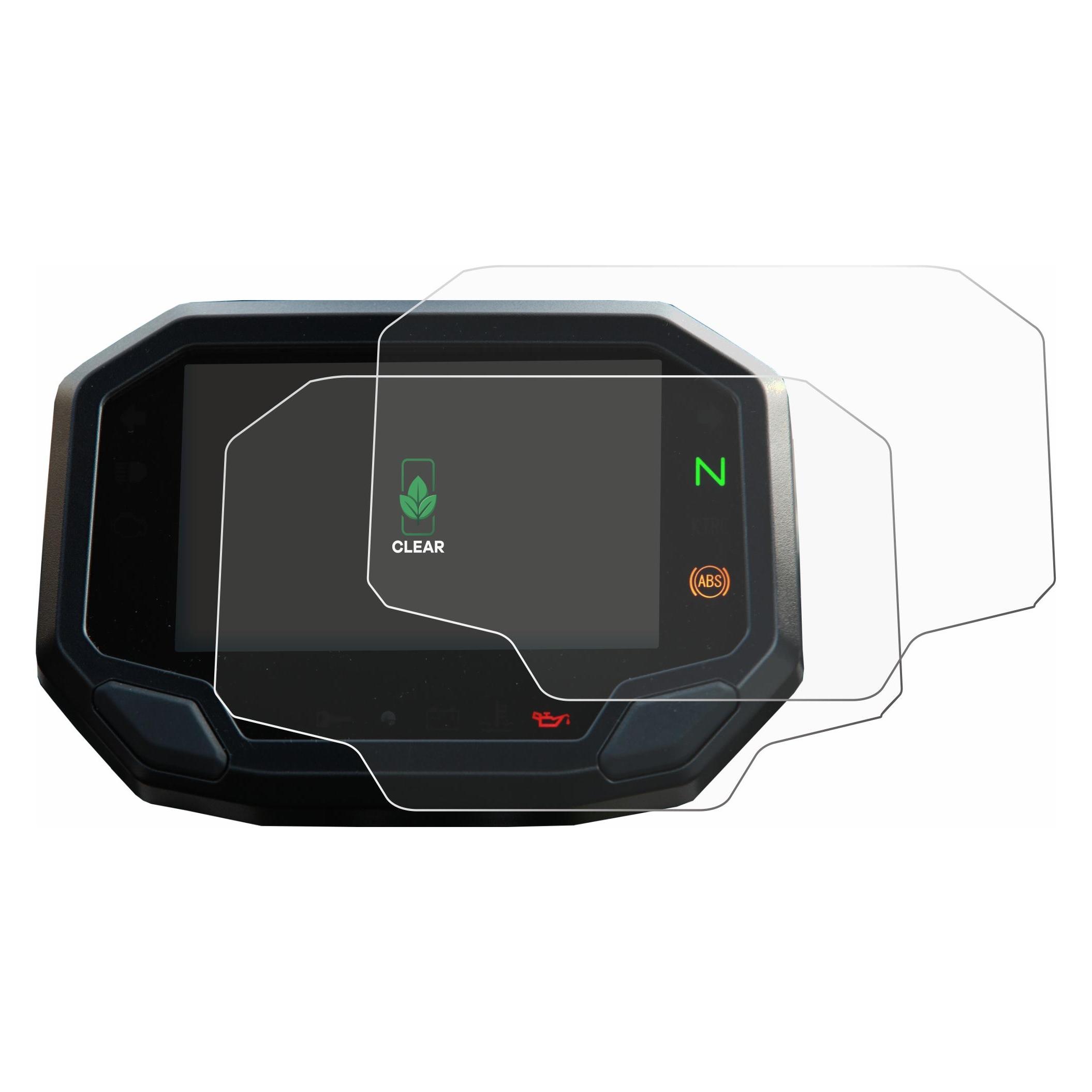 ScreenLeaf Schutzfolie für Kawasaki Versys 650 2022+ Displayschutz Display Schutz Folie Klar Transparent (6158540)