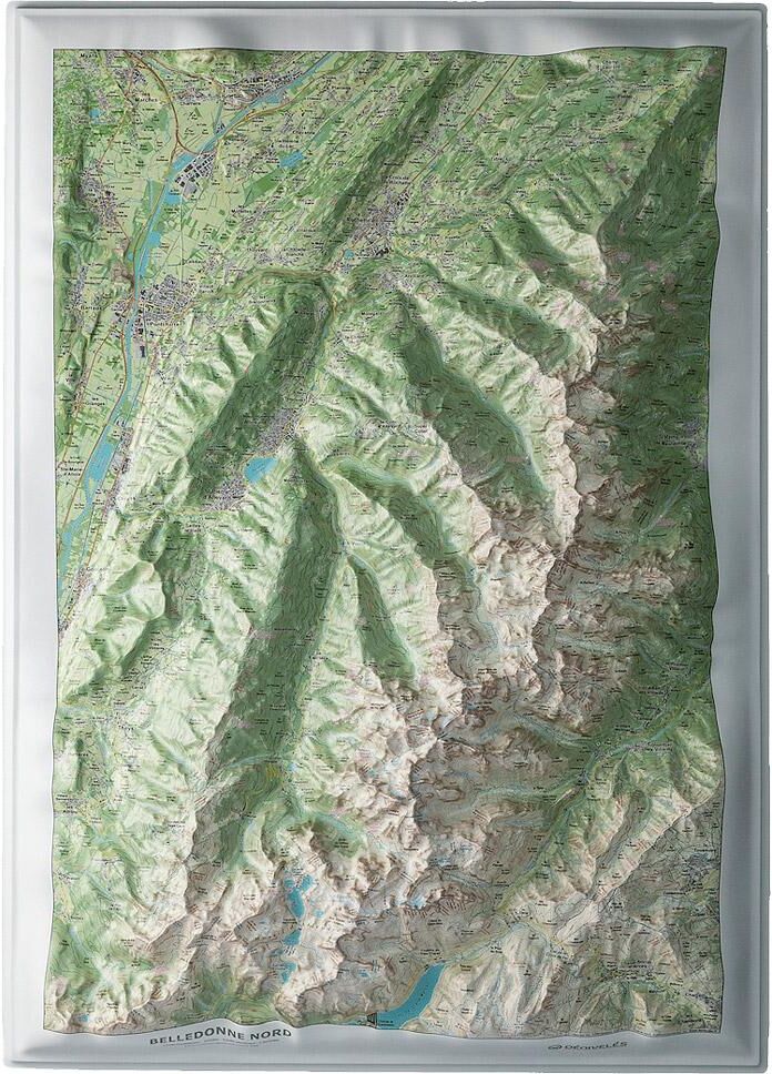 Deniveles  - Belledonne Nord - Carte 3D