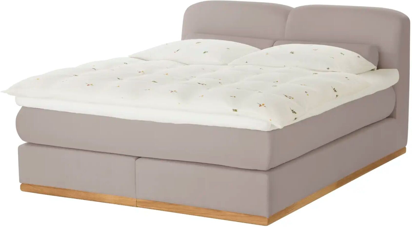 Höffner Boxspringbett  Esop ¦ beige ¦ Maße (cm): B: 160 H: 111