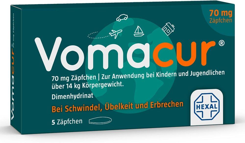 Vomacur® 70 mg Zäpfchen
