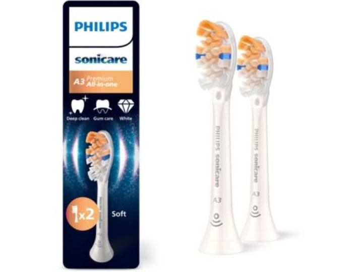 Philips - Brossette Dentaire Sonicare Lot De 2 - Hx9092/87 White Premium All-In-One A3
