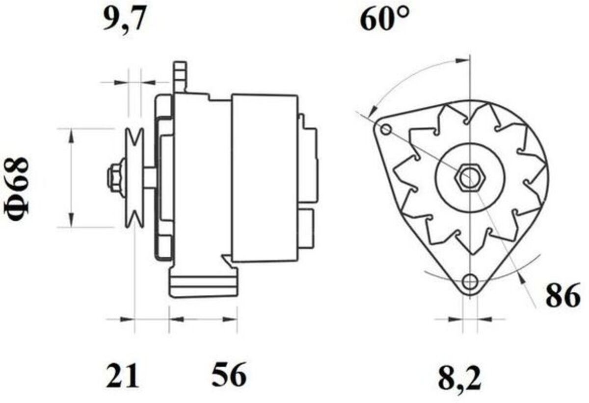 Drehstromgenerator MAHLE MG 188
