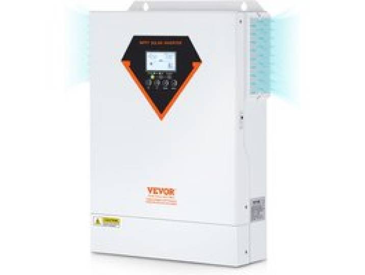 VEVOR 2 in 1 Hybrid-Solar-Wechselrichter 5500W Solar Inverter 11000VA Reiner Sinus MPPT LCD-Display 3 Lademodi (Solarladung, Netzladung, Hybridladung) & 4 Ausgangsmodi (UTL, SOL, SBU, SUB)