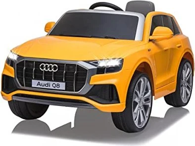 Ride-on Audi Q8, Kinderfahrzeug gelb, 12V