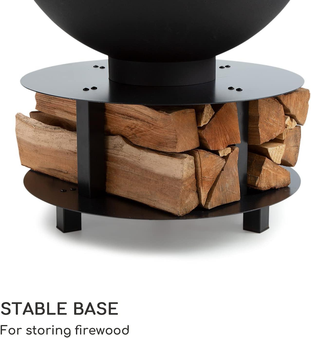 Selius Savage 2.0 Rund Vuurschaal en BBQ van Staal, Ø 60 cm, Water- en Vorstbestendig