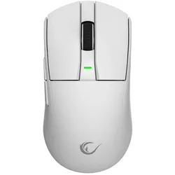 Rampage Mysz Zenith Pro 26000 DPI biała + odbiornik 4 KHz PAW3395 BT 5.2 (ZENITHPRO-WHITE) (Kabellos), Maus, Weiss