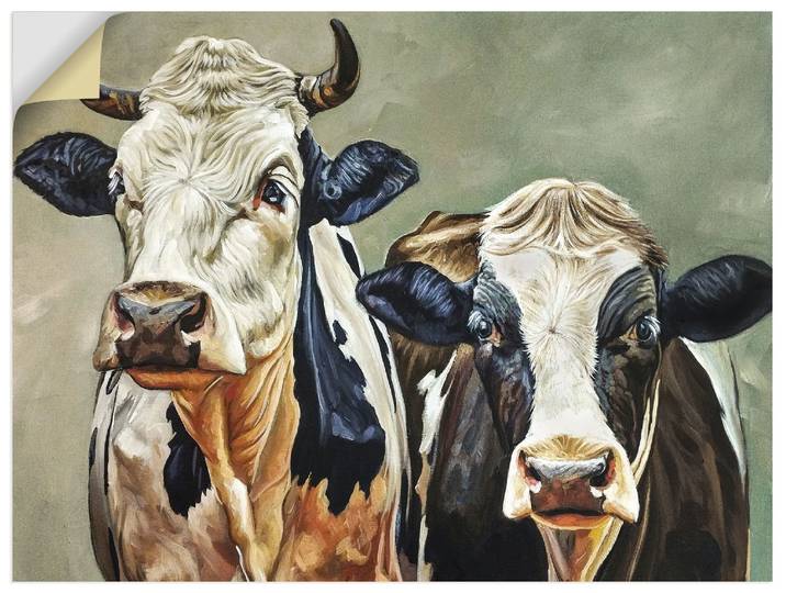 Wandbild ARTLAND Moo-Ment , farbe bild(er): grün, B:80cm H:60cm, Bilder, Wandbild, als Alubild, Leinwandbild, Poster, Wandaufkleber in verschied. Grössen