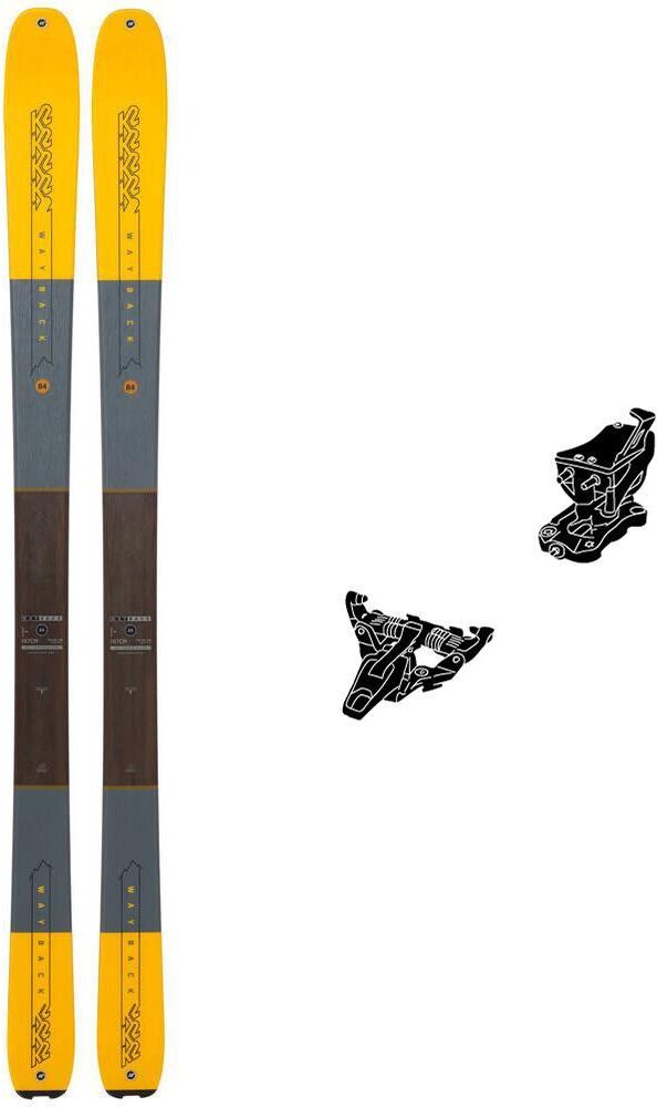 K2  - Pack Ski de randonnée Wayback 84 - 160 + Alpinist 8 Black + Touring Leash Alpinist + Sad Ready Tödi Mix 110 Étrier Hexagon + Camlock - Ski de randonnée