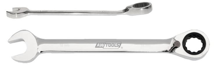 AWTools ringsleutel met ratel, 15 mm