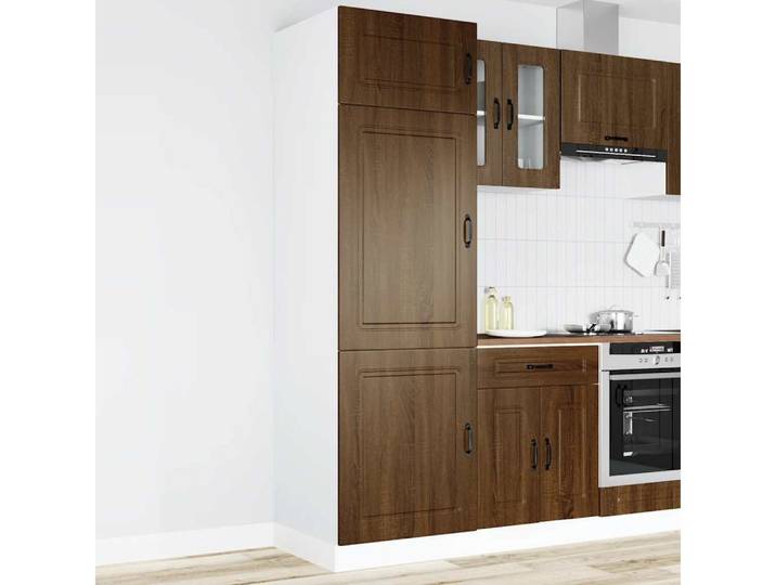 vidaXL Schrankmodule Küchenschrank Kalmar Braun Eichen-Optik Holzwerkstoff