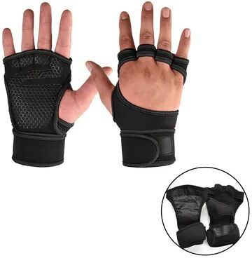 Clever Finds Training Weightlifting Gloves With Wrist Support Non Slip Grip And Palm Protection black l
