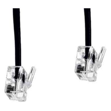 E+P Telefonkabel 3,0m T11 RJ11 Western-Stecker 6/4 (T 11)