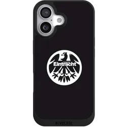 Nivocase Handyhülle für Apple iPhone 17 Hülle NIVOpure Case Schwarz Adler Eintracht Frankfurt Logo (Apple iPhone 17), Smartphone Hülle, Schwarz