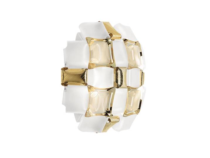 Mida Applique Wandleuchte White/Gold - Slamp - Wohnzimmer - Kunststoff