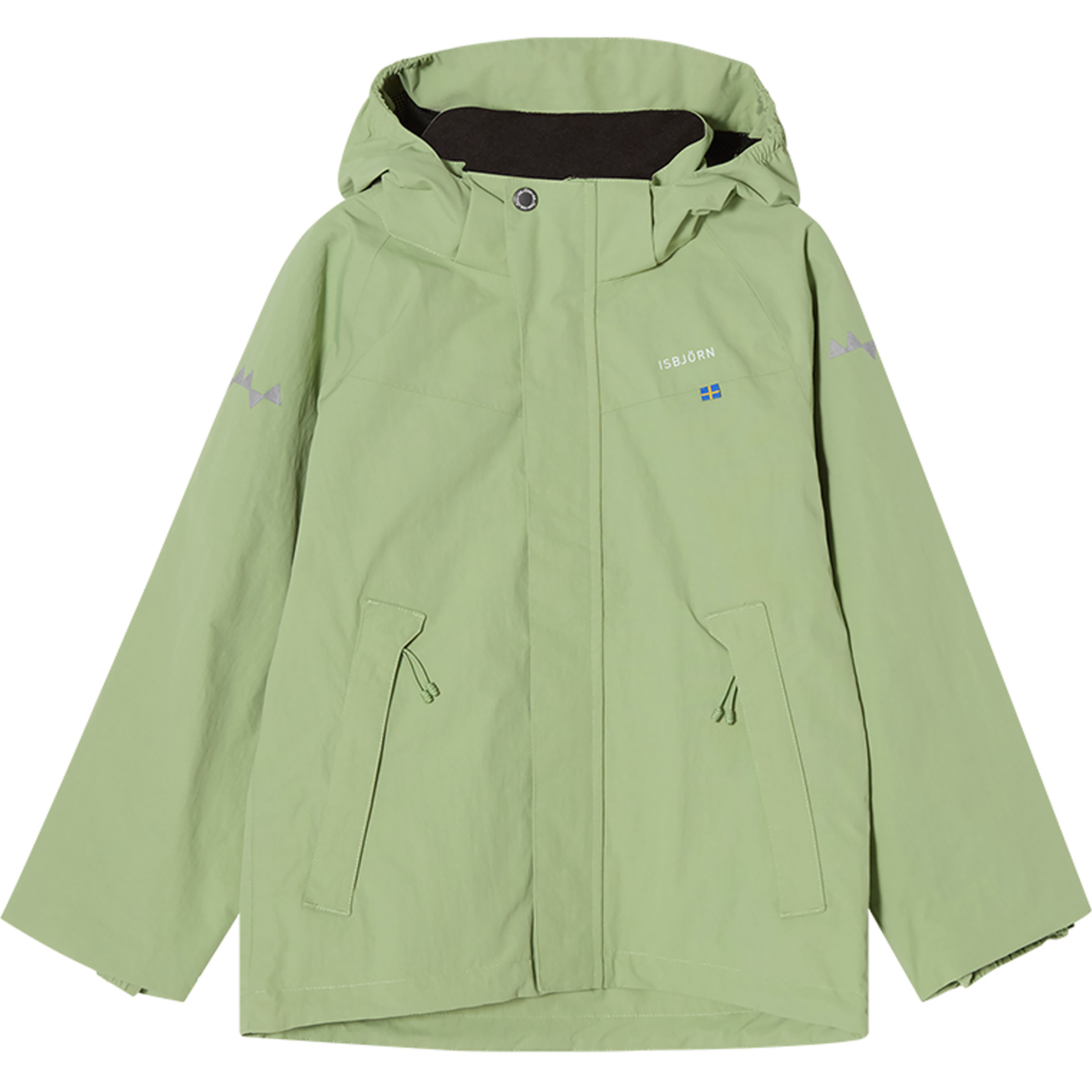 Isbjörn of Sweden Penguin Hardshell Kinder Regenjacke gruen Größe 110 Trekking Wasserdicht Wasserabweisend