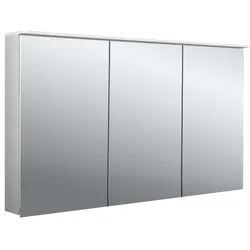 Lichtspiegelschrank flat 2 Design,Aufputz, mit Waschtischbeleuchtung,3 Türen, 1300mm