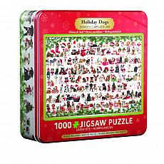 eurographics Puzzle - Weihnachtshunde - Puzzledose - 1000 Teile 301249