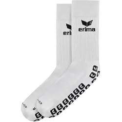Erima, Unisex, Sportsocken, Trainingssocke Grip (43 - 46), Weiss