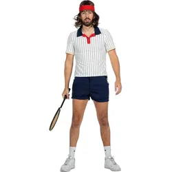 Metamorph Retro Tennis Anzug - Sportoutfit Kostüm Karneval (58)