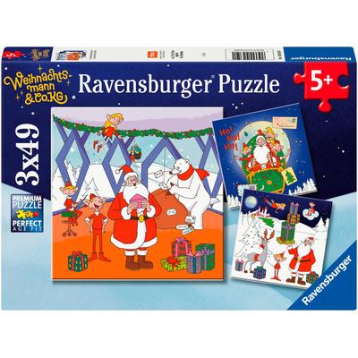 Puzzle RAVENSBURGER "Weihnachtsmann & Co. KG", bunt, Puzzles, KinderB:21cm H:21cm, Made in Europe, B:21cm H:21cm