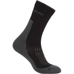 Icebreaker, Herren, Sportsocken, M Mer Hike+ Light Crew (M), Schwarz