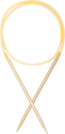 buttinette Rundstricknadel, Bambus, 80 cm