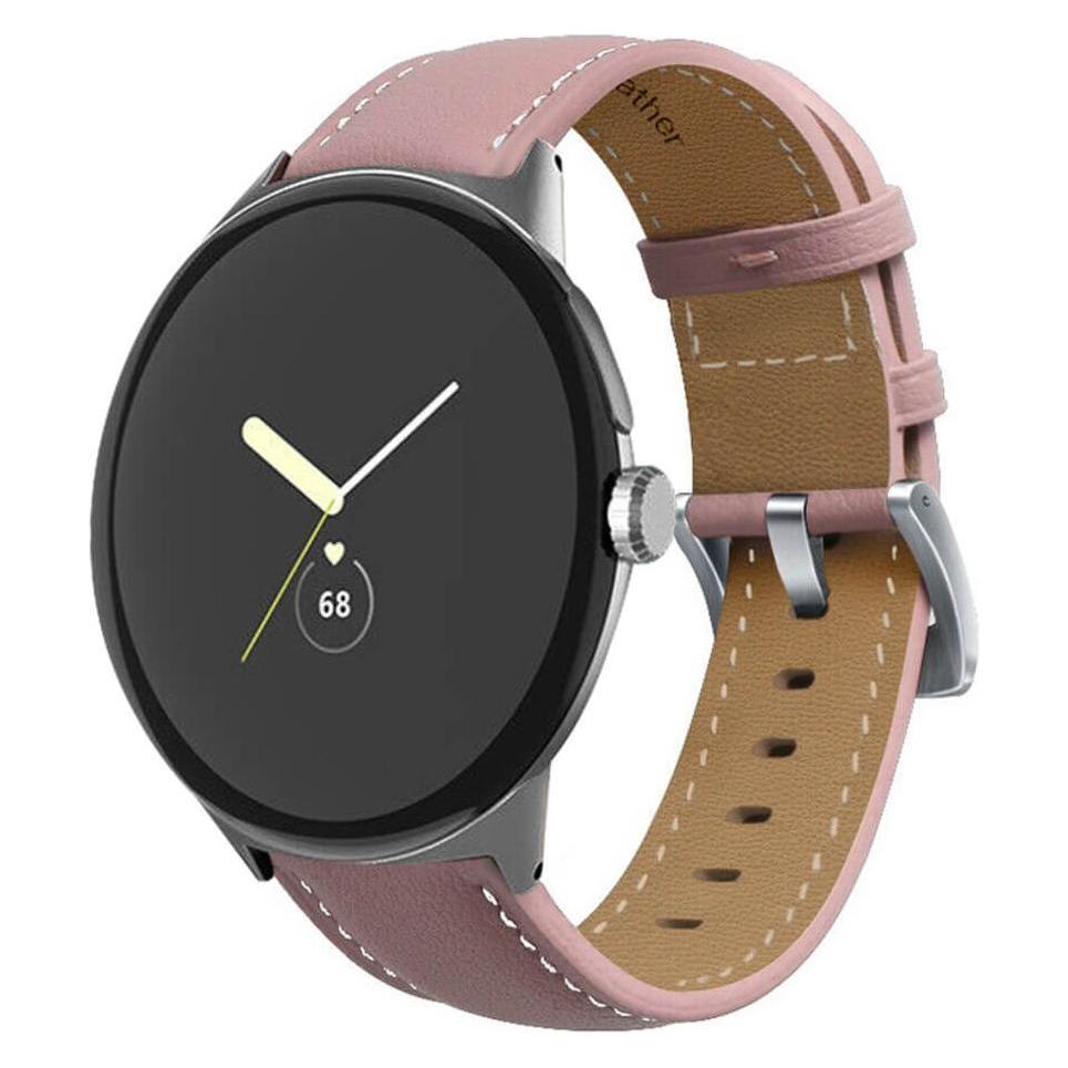 Cover-Discount Google Pixel Watch - Lederarmband rosa (Kunstleder) (680604949G)