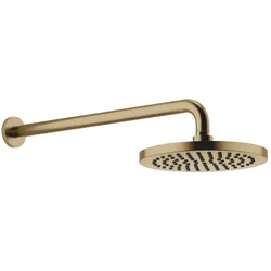 Dornbracht Regenbrause SERIENSPEZIFISCH Dark Brass gebürstet PVD, 220 mm Durchmesser, mit PURE RAIN-Technologie und Antikalk-System