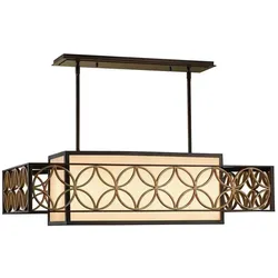 Elstead Lighting, Kronleuchter, Remy Kronleuchter E27 4-fach Heritage Bronze, parisserie Gold (53.40 cm)