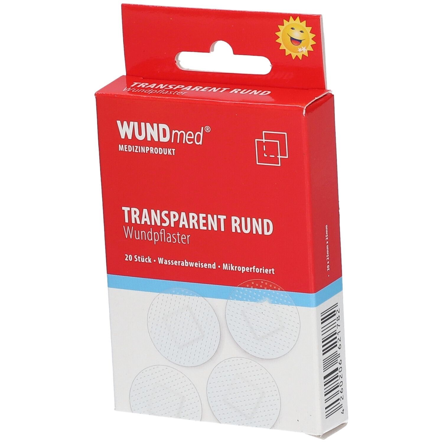 Wundpflaster 2,5 cm rund transparent 5x 5x20 St Pflaster