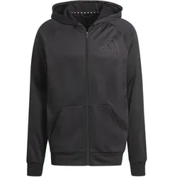 ADIDAS Herren Kapuzensweat Game and Go Small Logo Training, Größe S in Schwarz Schwarz