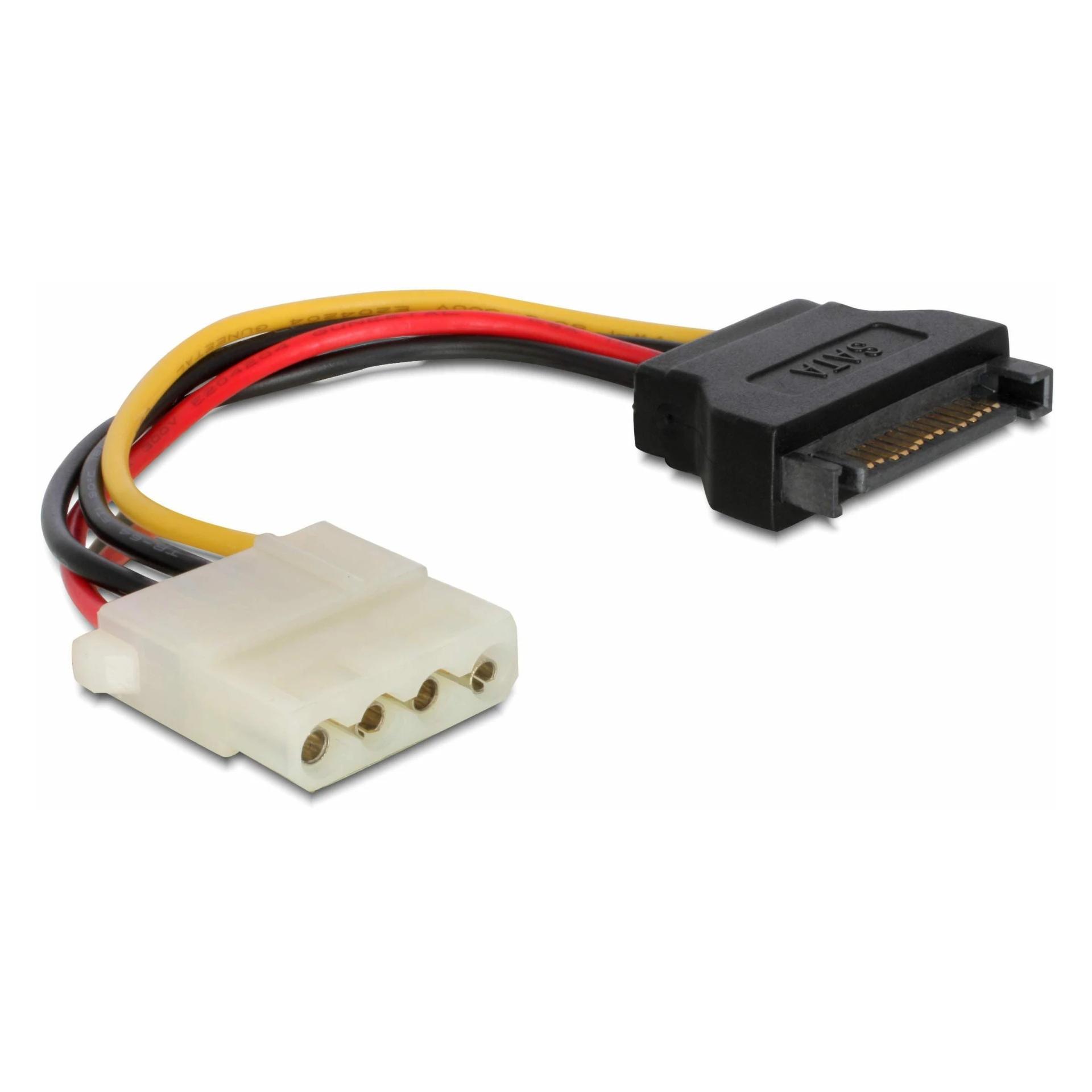 Delock SATA Power Stromadapter (12 cm, 15 pin S-ATA, 4 pin Molex) (60115)