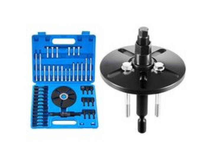 VEVOR Kit d'Outils de Démontage et Montage d'Équilibreur Harmonique, Extracteur d’Amortisseur d’Harmonique en Acier, Outil d’Extraction de Volants, de Poulies de Vilebrequin et de Volants, Atelier